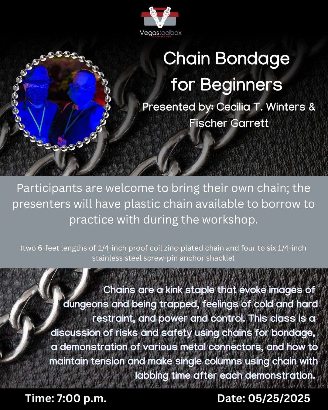 April 25 – Chain Bondage for Beginners