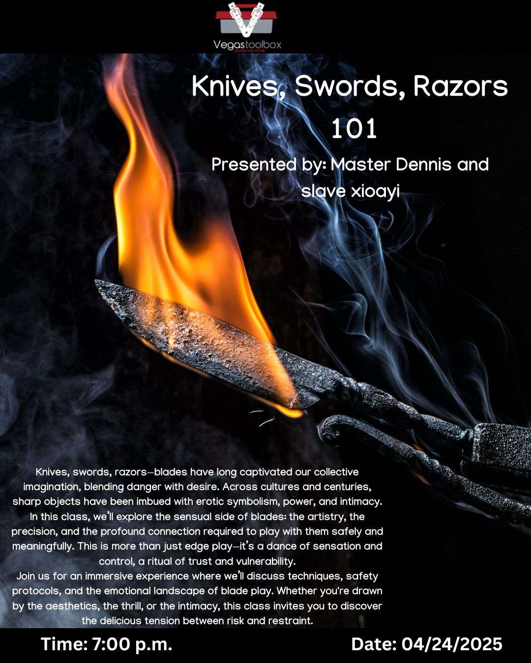 April 24 – Knives, Swords, Razors 101