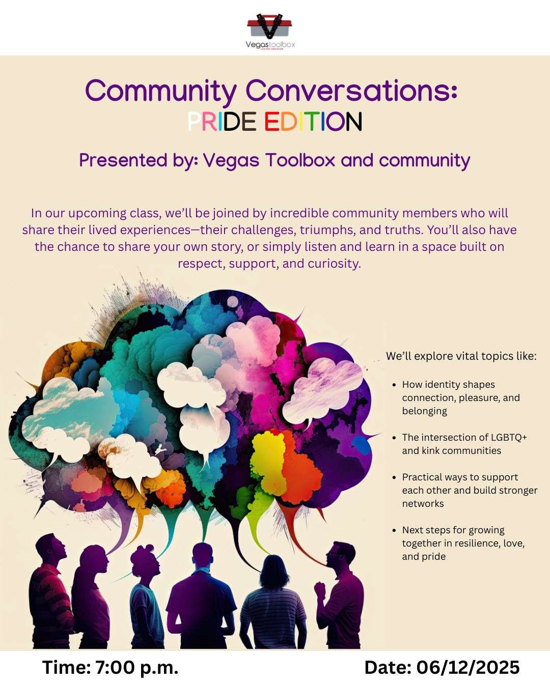 June 6 – Community Conversation: PRIDE EDITION